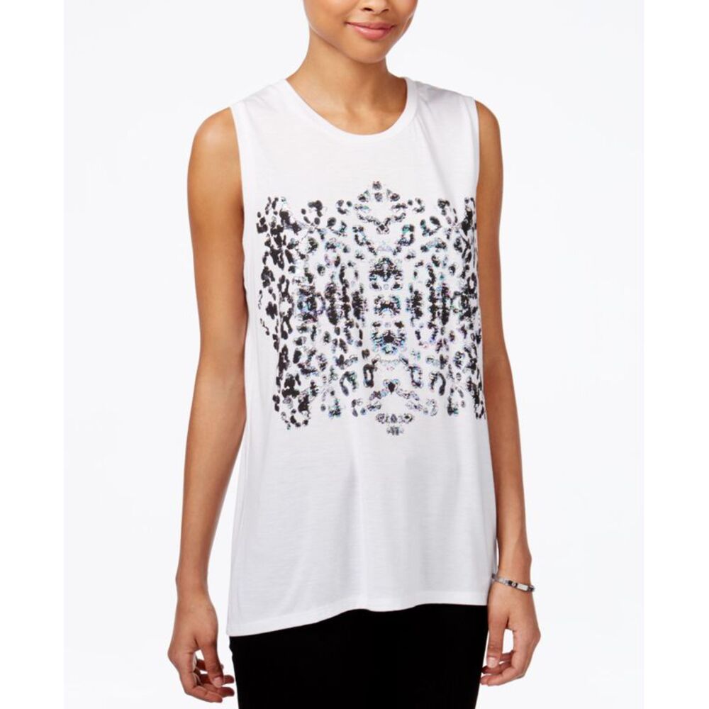 Rachel Rachel Roy Graphic Muscle T-Shirt